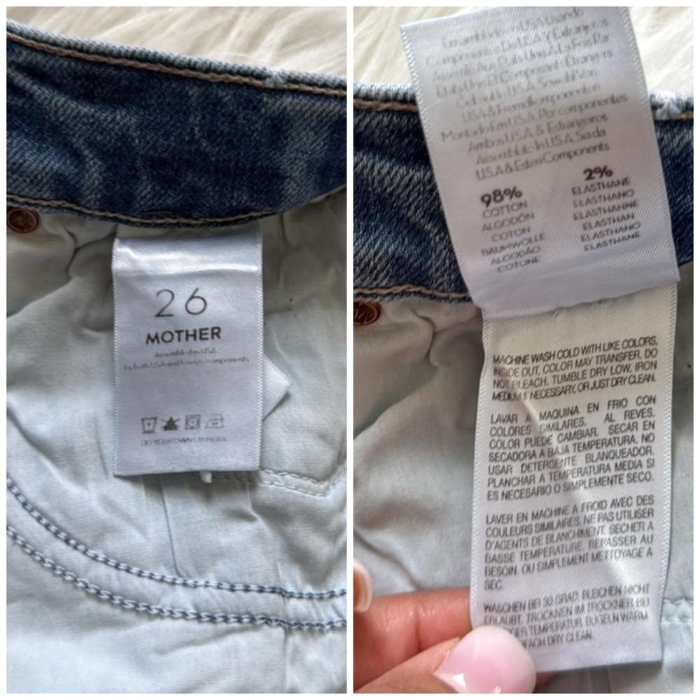 MOTHER "The Tomcat" Jean Shorts Size 26 - Picture 9 of 16